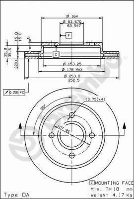 AP X 24440 - Спирачен диск vvparts.bg