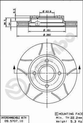 AP X 24439 - Спирачен диск vvparts.bg