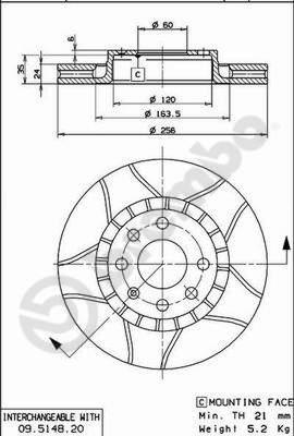 AP X 24695 - Спирачен диск vvparts.bg