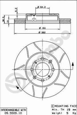 AP X 24335 - Спирачен диск vvparts.bg