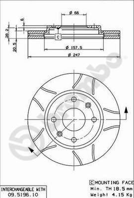 AP X 24249 - Спирачен диск vvparts.bg