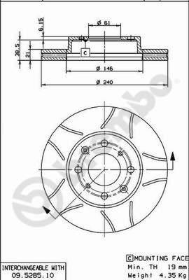 AP X 24281 - Спирачен диск vvparts.bg