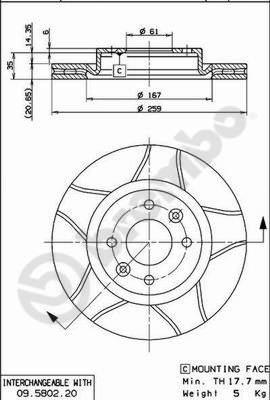 AP X 24768 - Спирачен диск vvparts.bg