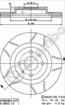 AP X 24782 - Спирачен диск vvparts.bg