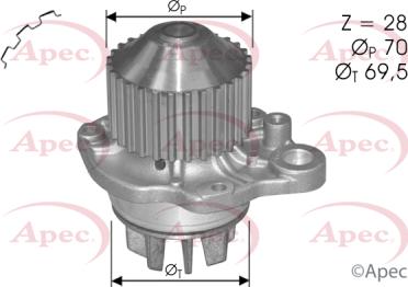 APEC AWP1137 - Водна помпа vvparts.bg