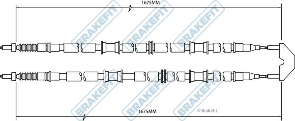 APEC BBC3496 - Жило, ръчна спирачка vvparts.bg