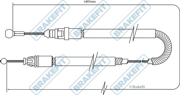 APEC BBC3490 - Жило, ръчна спирачка vvparts.bg