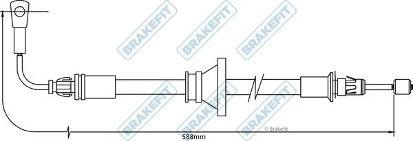 APEC BBC3493 - Жило, ръчна спирачка vvparts.bg