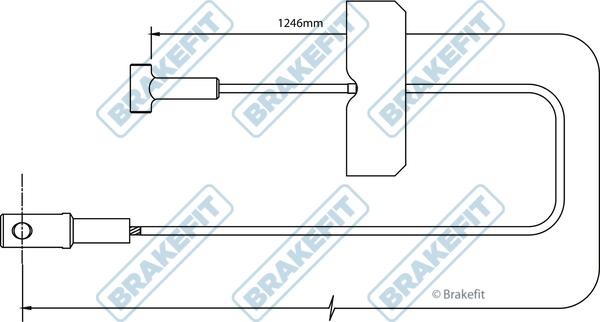 APEC BBC3492 - Жило, ръчна спирачка vvparts.bg