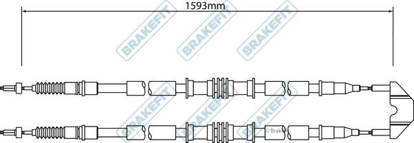 APEC BBC3448 - Жило, ръчна спирачка vvparts.bg