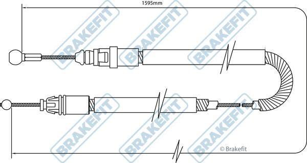 APEC BBC3489 - Жило, ръчна спирачка vvparts.bg