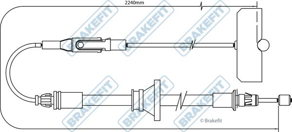 APEC BBC3488 - Жило, ръчна спирачка vvparts.bg