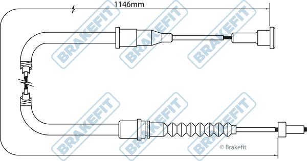 APEC BBC3470 - Жило, ръчна спирачка vvparts.bg