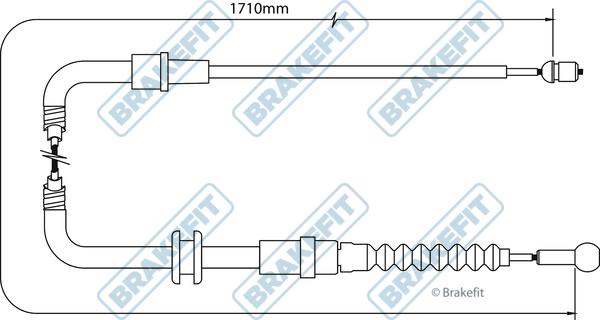 APEC BBC3514 - Жило, ръчна спирачка vvparts.bg