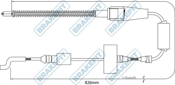 APEC BBC3516 - Жило, ръчна спирачка vvparts.bg