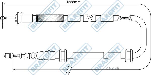 APEC BBC3096 - Жило, ръчна спирачка vvparts.bg