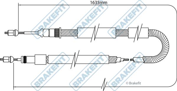 APEC BBC3079 - Жило, ръчна спирачка vvparts.bg