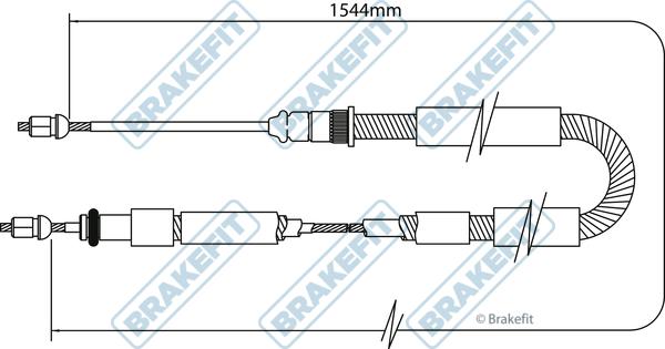 APEC BBC3078 - Жило, ръчна спирачка vvparts.bg