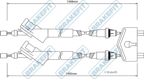 APEC BBC3148 - Жило, ръчна спирачка vvparts.bg