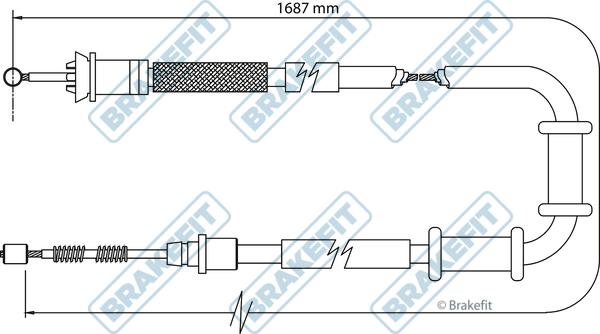 APEC BBC3110 - Жило, ръчна спирачка vvparts.bg