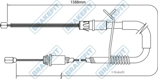 APEC BBC3186 - Жило, ръчна спирачка vvparts.bg