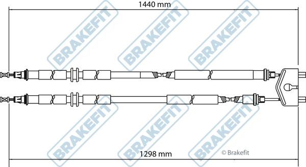 APEC BBC3135 - Жило, ръчна спирачка vvparts.bg