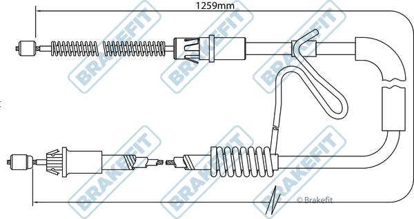 APEC BBC3175 - Жило, ръчна спирачка vvparts.bg