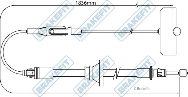 APEC BBC3311 - Жило, ръчна спирачка vvparts.bg