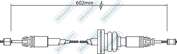 APEC BBC3312 - Жило, ръчна спирачка vvparts.bg