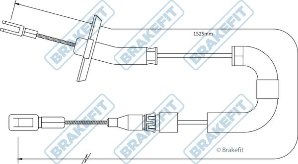 APEC BBC3286 - Жило, ръчна спирачка vvparts.bg