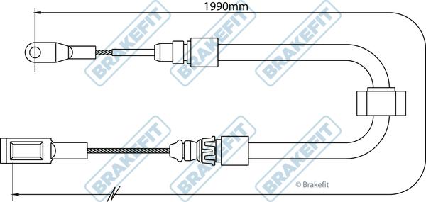 APEC BBC3281 - Жило, ръчна спирачка vvparts.bg