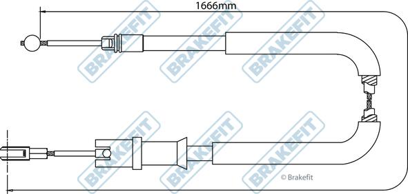 APEC BBC3288 - Жило, ръчна спирачка vvparts.bg