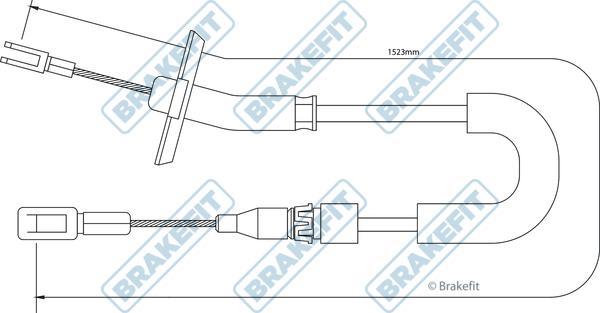 APEC BBC3287 - Жило, ръчна спирачка vvparts.bg