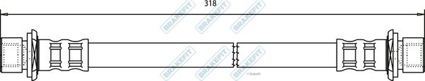 APEC BHO4099 - Спирачен маркуч vvparts.bg