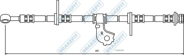 APEC BHO4092 - Спирачен маркуч vvparts.bg