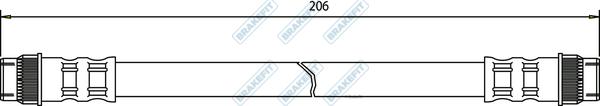 APEC BHO4048 - Спирачен маркуч vvparts.bg