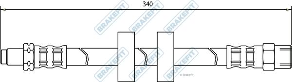 APEC BHO4016 - Спирачен маркуч vvparts.bg