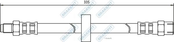 APEC BHO4017 - Спирачен маркуч vvparts.bg