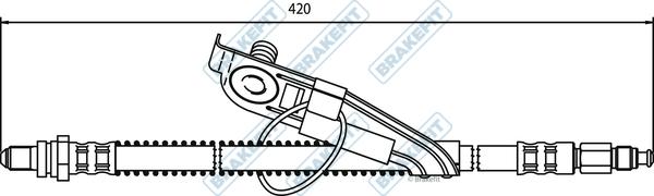 APEC BHO4070 - Спирачен маркуч vvparts.bg