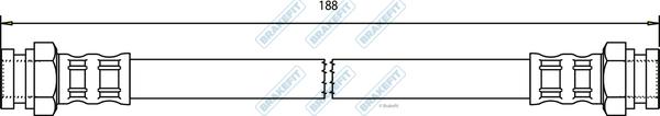 APEC BHO4144 - Спирачен маркуч vvparts.bg