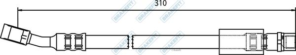 APEC BHO4111 - Спирачен маркуч vvparts.bg