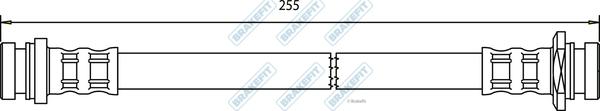 APEC BHO4174 - Спирачен маркуч vvparts.bg