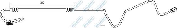 APEC BHO4321 - Спирачен маркуч vvparts.bg