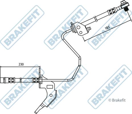 APEC BHO4290 - Спирачен маркуч vvparts.bg