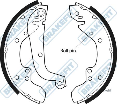 APEC BSH1091 - Комплект спирачна челюст vvparts.bg