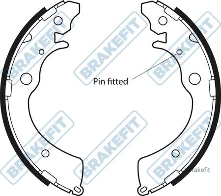 APEC BSH1093 - Комплект спирачна челюст vvparts.bg