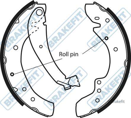 APEC BSH1097 - Комплект спирачна челюст vvparts.bg