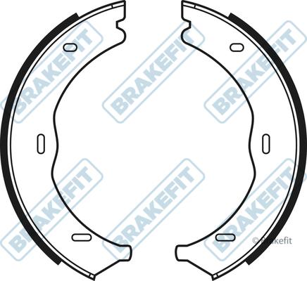 APEC BSH1045 - Комплект спирачна челюст, ръчна спирачка vvparts.bg