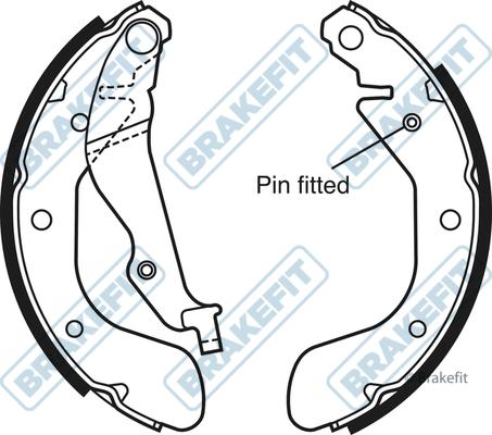 APEC BSH1048 - Комплект спирачна челюст vvparts.bg