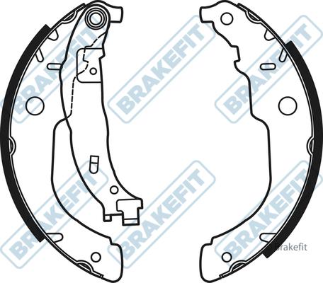 APEC BSH1052 - Комплект спирачна челюст vvparts.bg